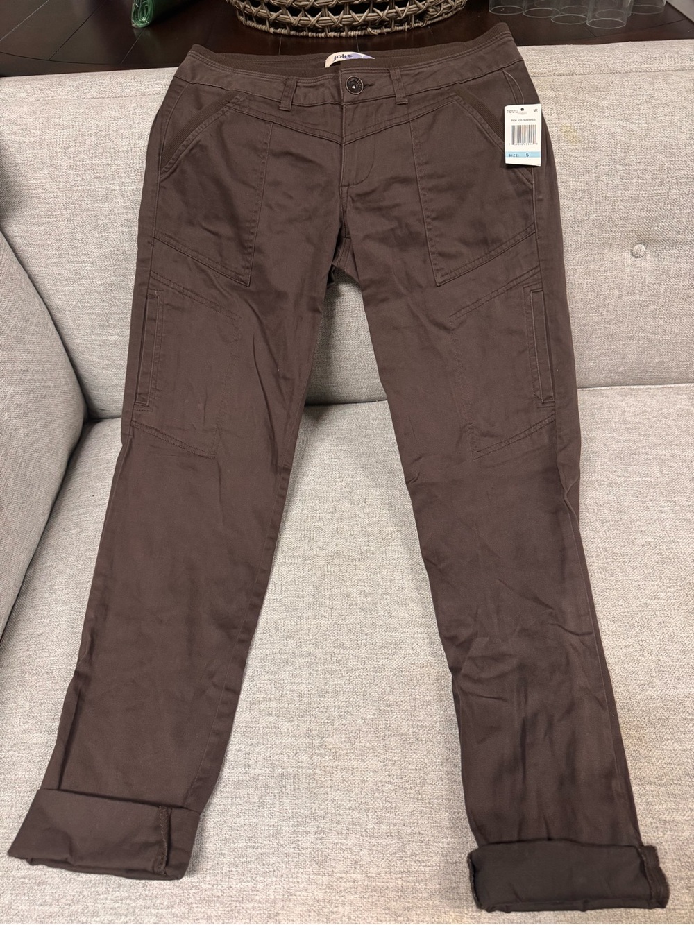 Jolt Women's Cargo Pants in Dark Brown